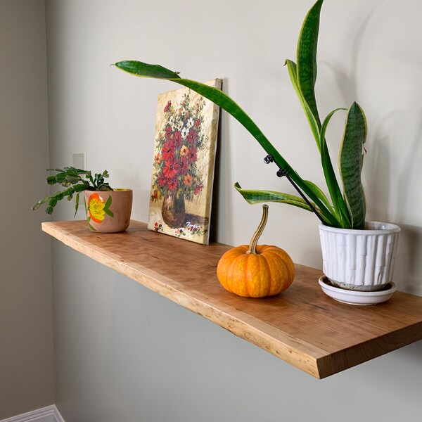 48" Live Edge Shelf Etsy