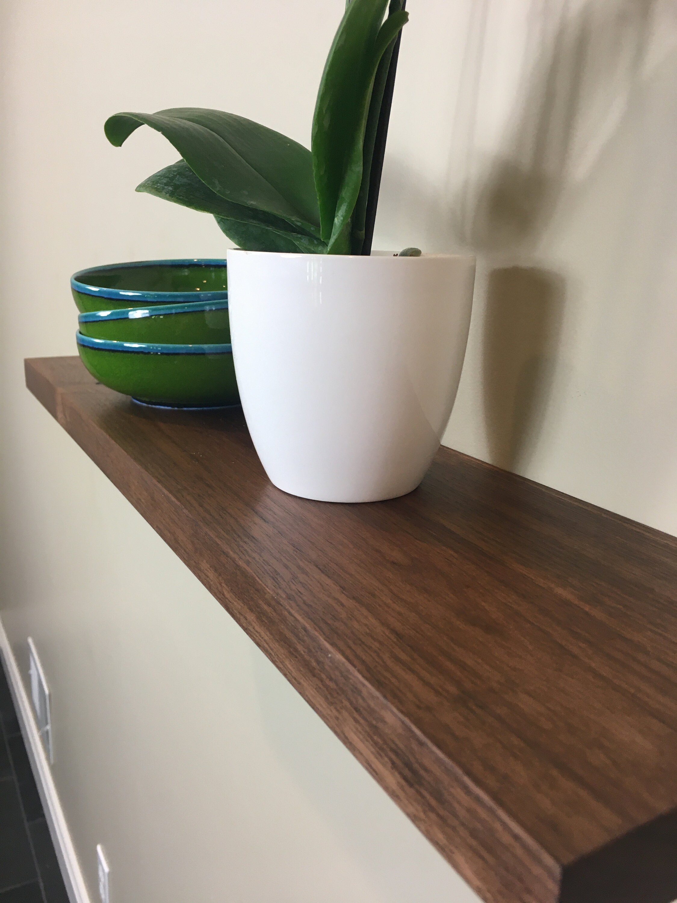 Floating Shelf Thin Floating Shelf Utilitarian Etsy