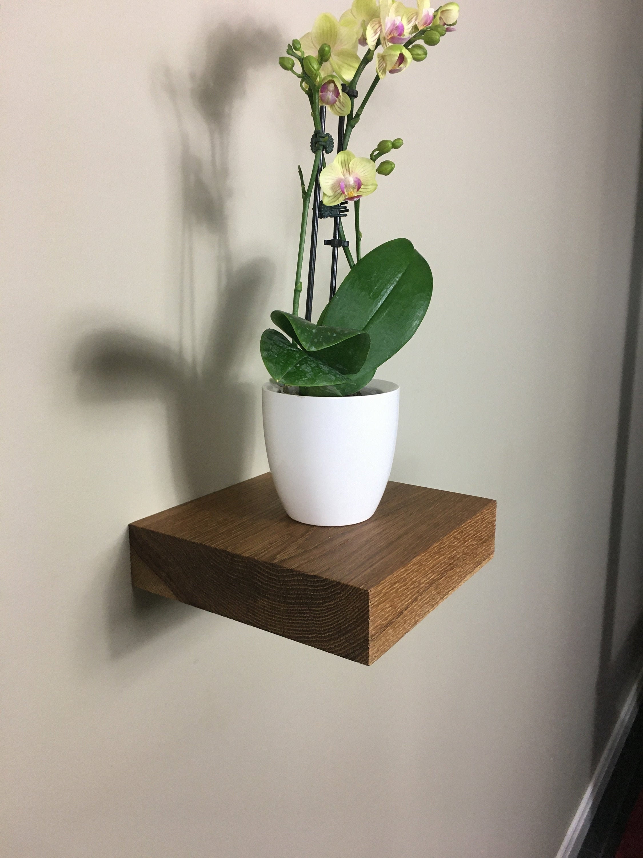White Oak Floating Shelf mini Etsy