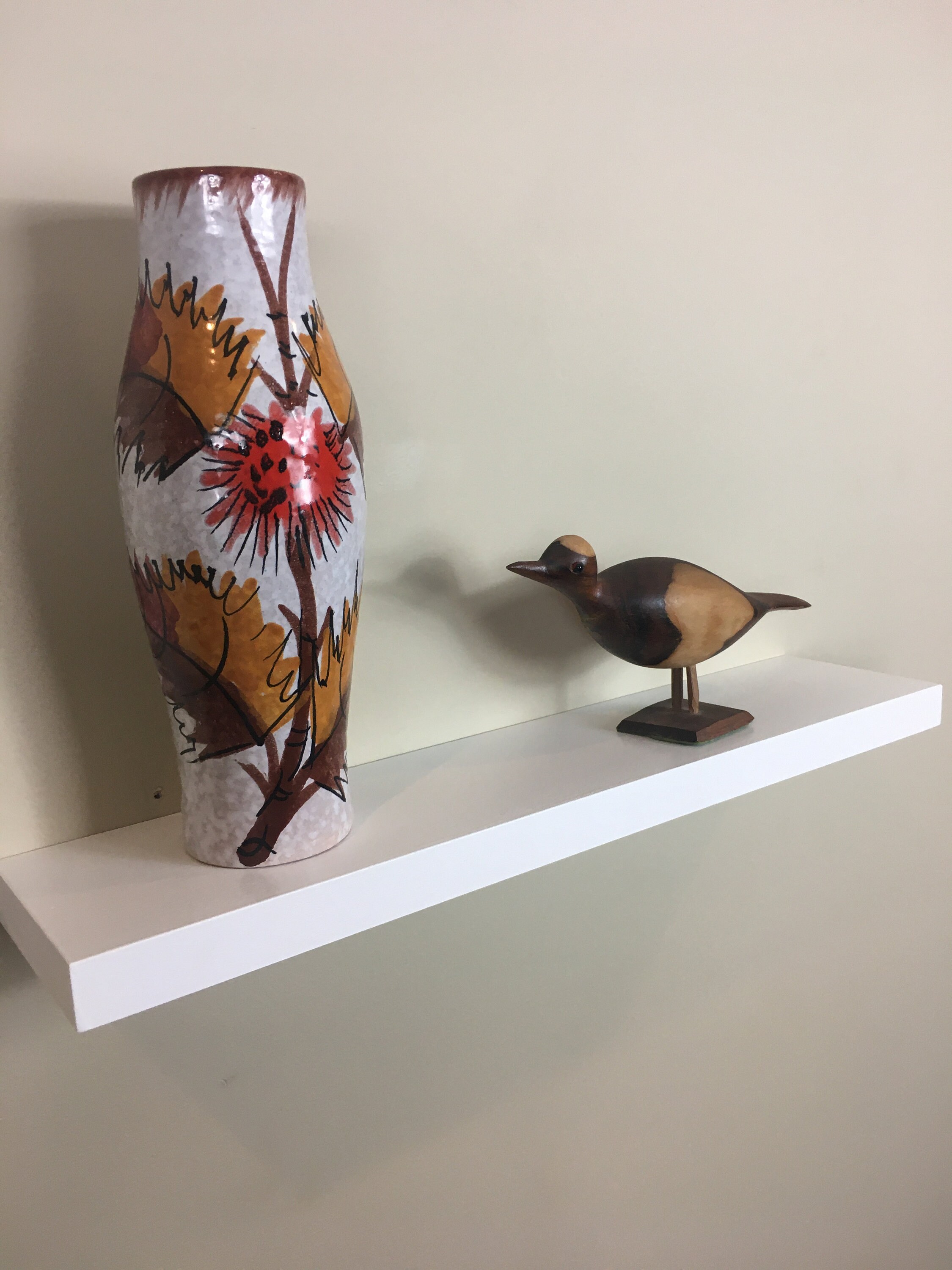 White Floating Shelf Thin White Floating Shelf Utilitarian Etsy