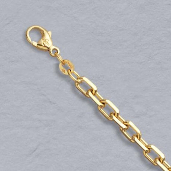 14K White Gold Unisex Kids 0.95MM Diamond-Cut Cable Link Chain Necklace