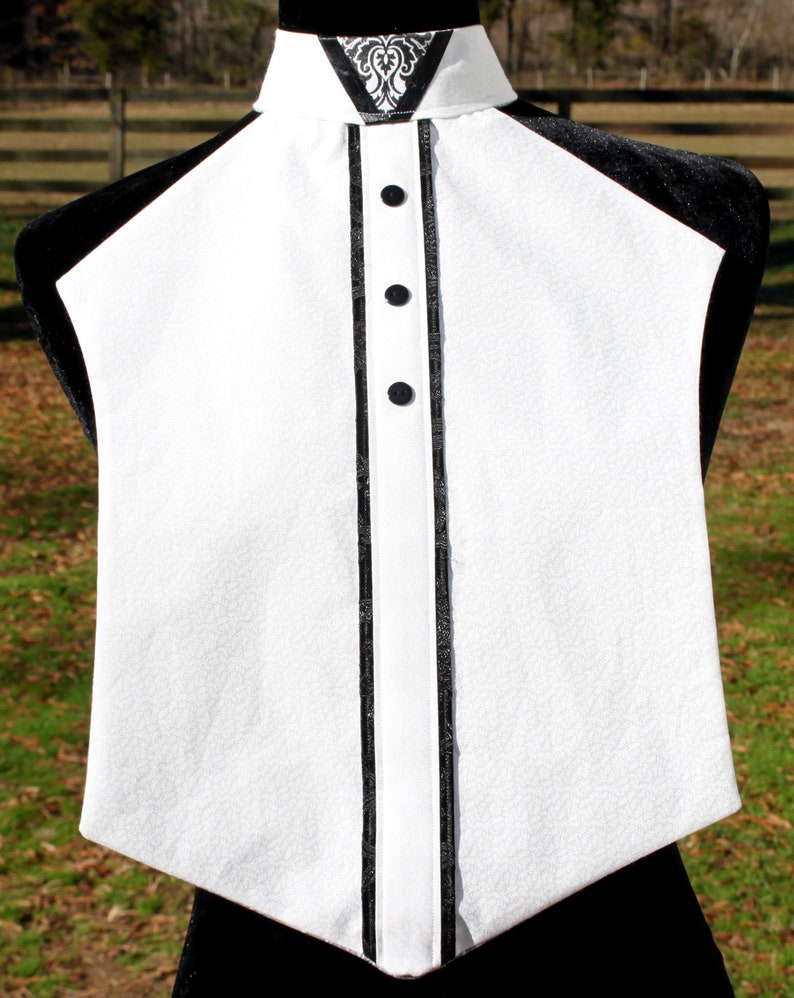 New Hunt Seat Show Dickie Reversible Ratcatcher White W/ Etsy