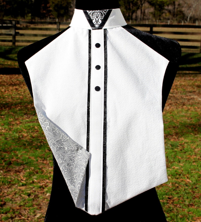 New Hunt Seat Show Dickie Reversible Ratcatcher White W/ Etsy