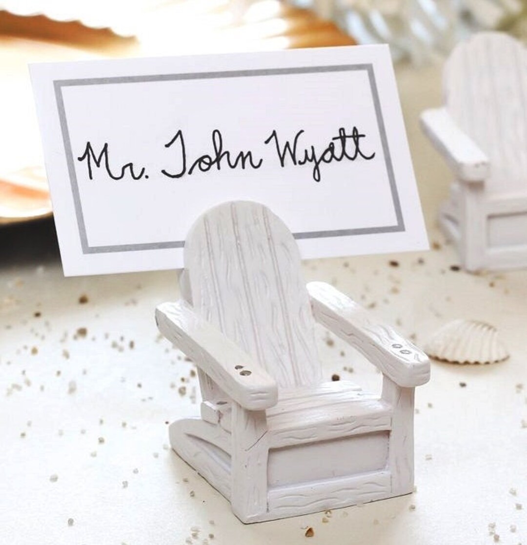 Miniature Adirondack Chair Place Card Holder Placecard Holder Beach