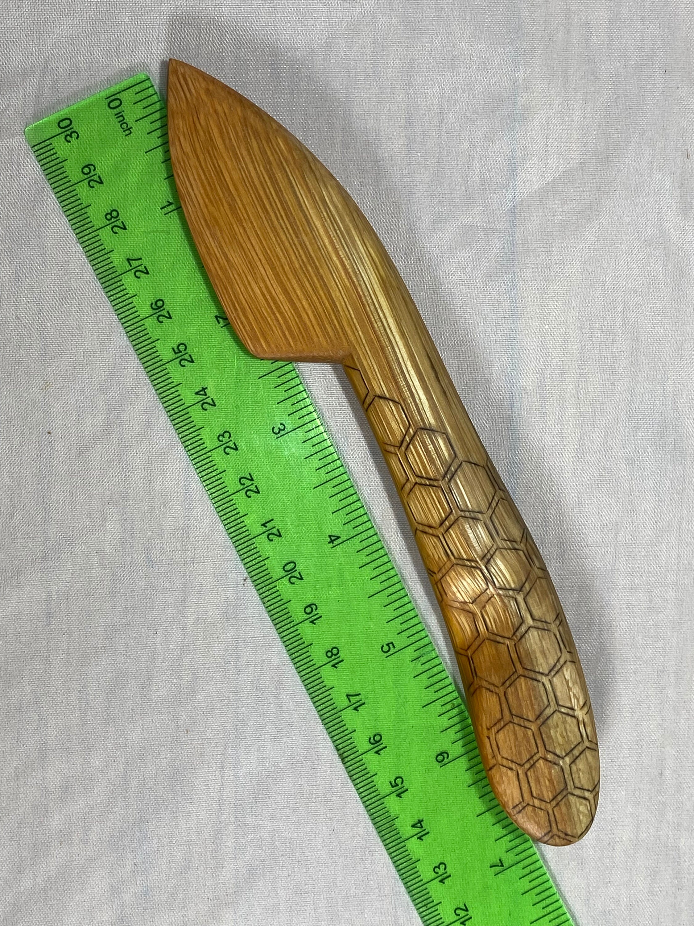 Buckthorn Wood Spreader With Bee and Honey Comb Decoration | Hand ...