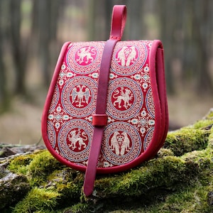 Medieval brocade bag - Griffin