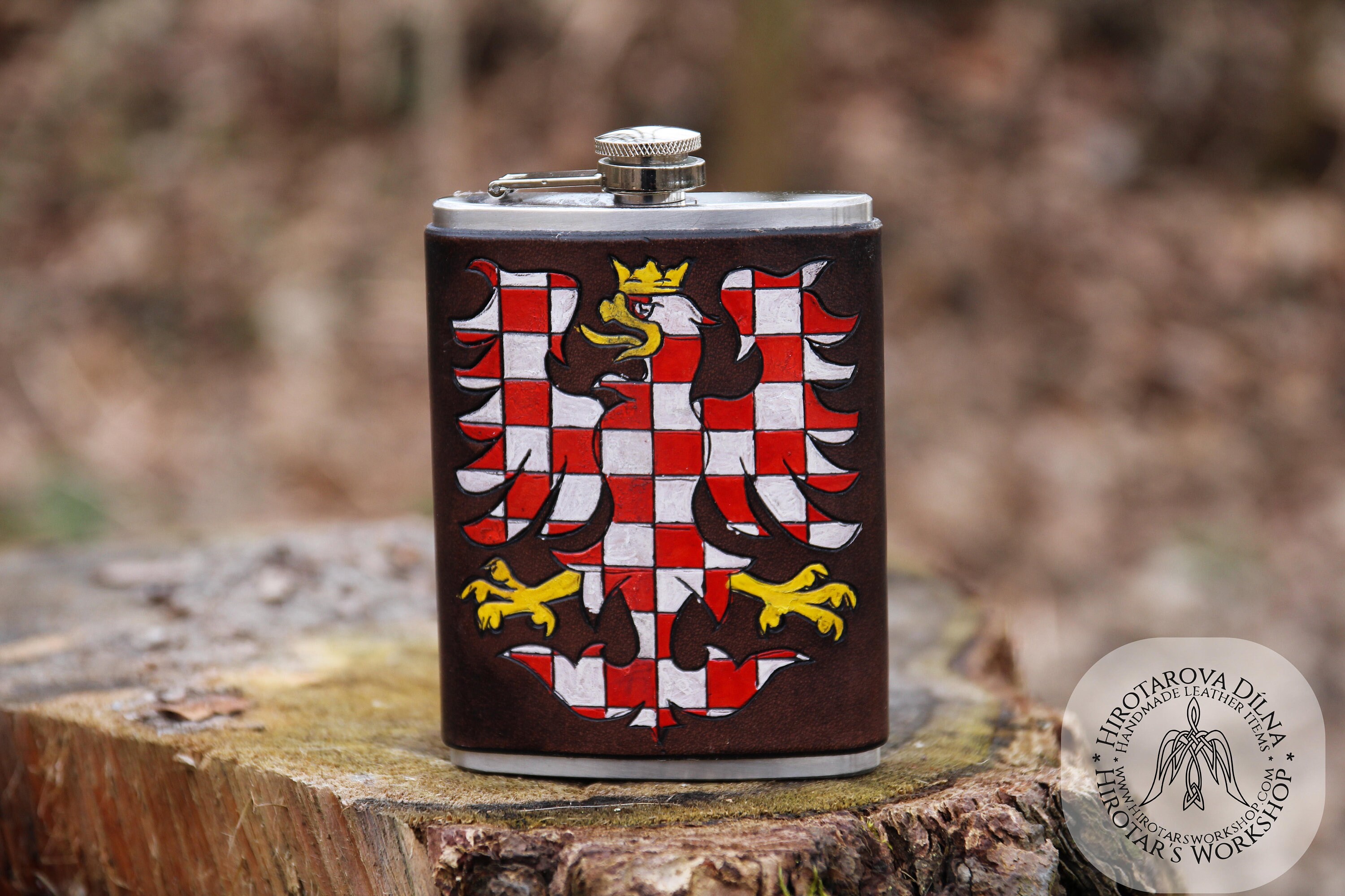 Moravian Eagle Flask Etsy