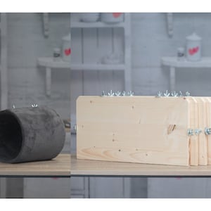 Package 3 - Fluffy tube + 2 Big Wood shelves for chinchilla cage