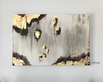 Golden rain, one of a kind, artwork
