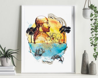 Art Print Boho Africa