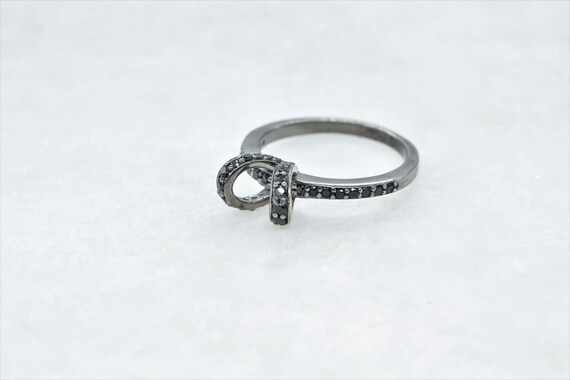 Authentic Black Spinel Ring Friendship 