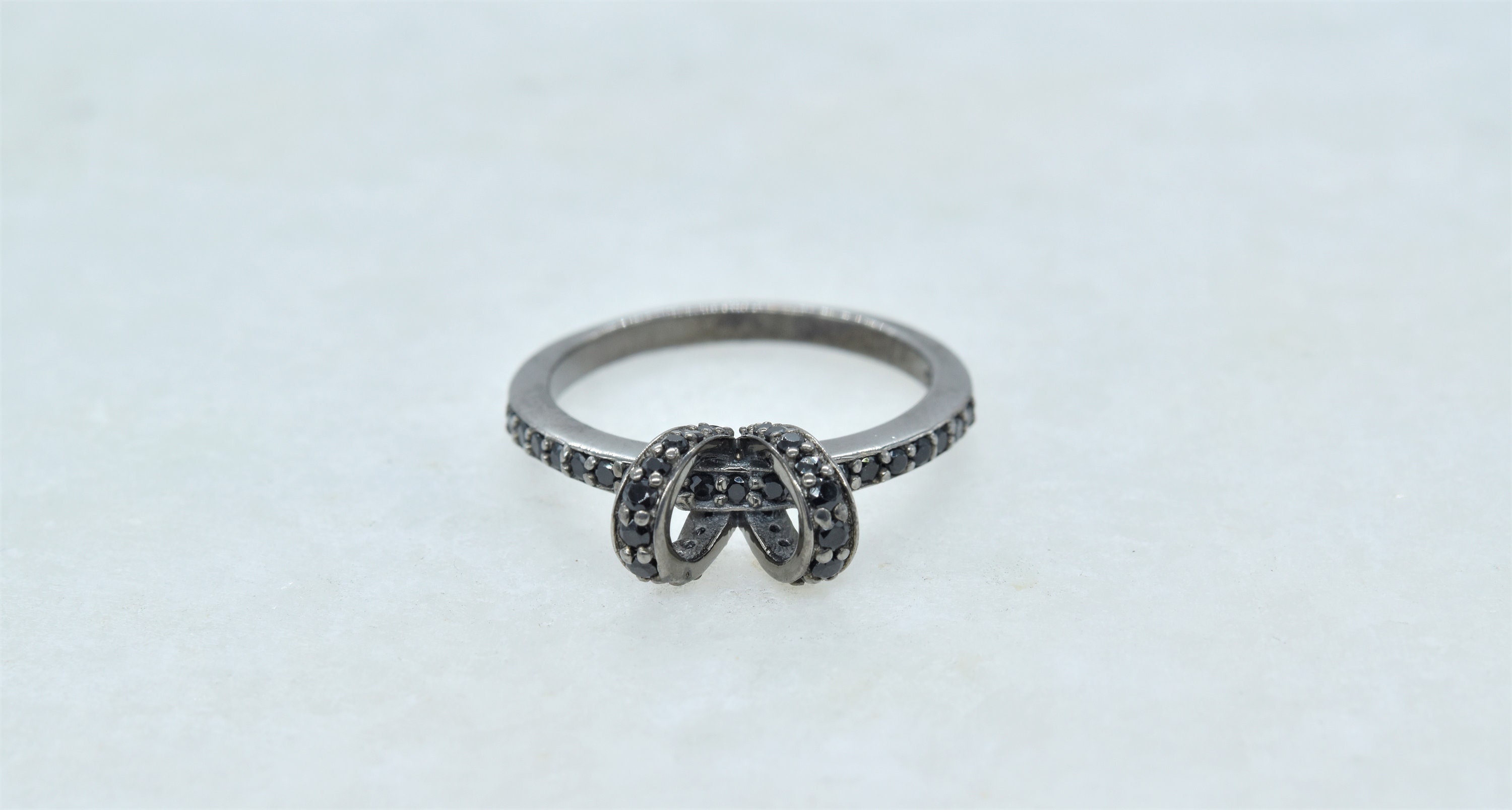 Authentic Black Spinel Ring Friendship 