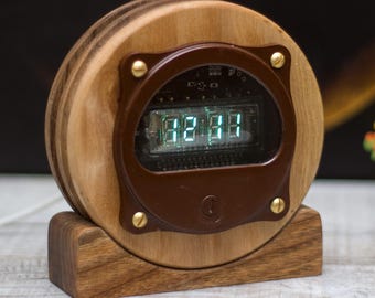 蛍光管 時計 グロー管時計 IV-18 VFD 蛍光管時計 屋外用時計 IV-