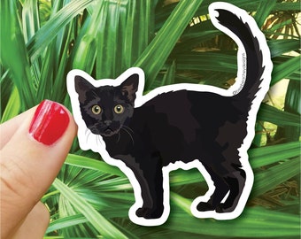 Black Cat Sticker