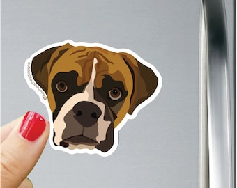 Vinyl Aufkleber Decal Car WALL Boxer Hund niedlich freche gucken Deutsche Kennel Club Vinyl Aufkleber Decal Car WALL Boxer Hund niedlich freche gucken Deutsche Kennel Club