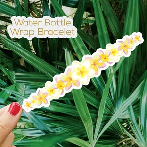 Wrap Around Plumeria Sticker