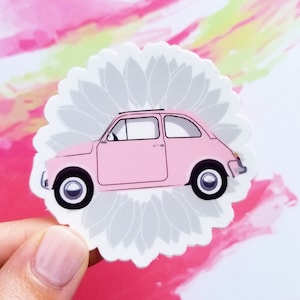 Pink Car Sticker, Daisy Sticker