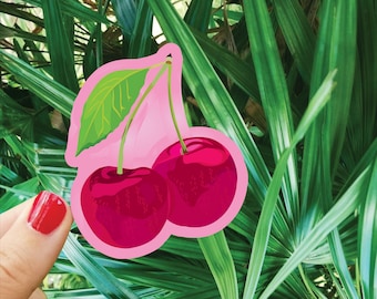 Pink Cherry Sticker