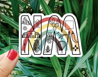 NM, New Mexico Sticker