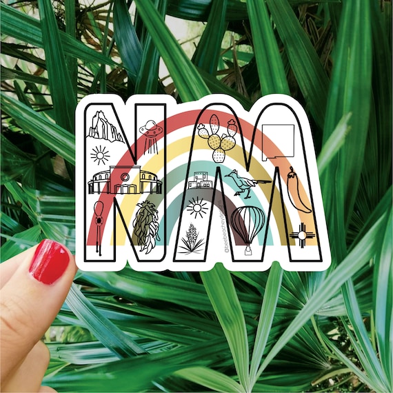 NM, New Mexico Sticker