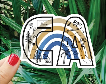 CA, Californië Sticker
