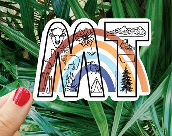 MT, Montana Sticker