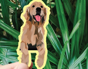 Cool Golden Retriever Sticker