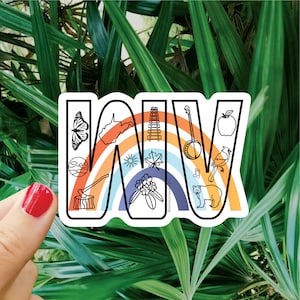 WV, West Virginia Sticker