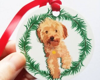 Personalisierte Hunde Ornament, Hund Ornament, Hund Weihnachten