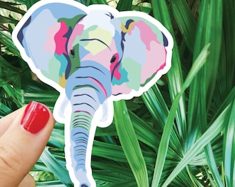 Elephant Calf Paper Stickers 1 sheet ST308 Elephant Calf Paper Stickers 1 sheet ST308