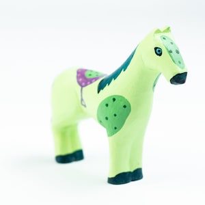 Handmade wooden horse toy figurine &quot;Adele The Horse&quot;, made of natural wood, unique birthday gift for kids