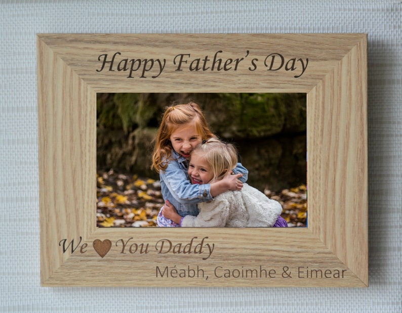 Father/'s Day Father/'s Day Gift Laser Engraved Photo Frame Happy Father/'s Day Father/'s Day Picture Frame, Father/'s Day Frame