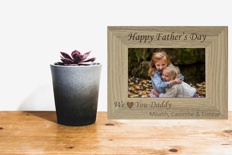Father/'s Day Father/'s Day Gift Laser Engraved Photo Frame Happy Father/'s Day Father/'s Day Picture Frame, Father/'s Day Frame