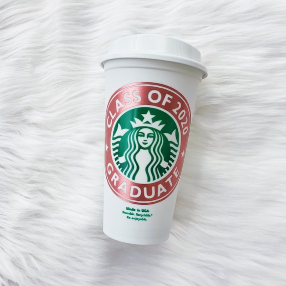 Class Of 2020 Starbucks Cup Graduation Gift Grad Gift Etsy