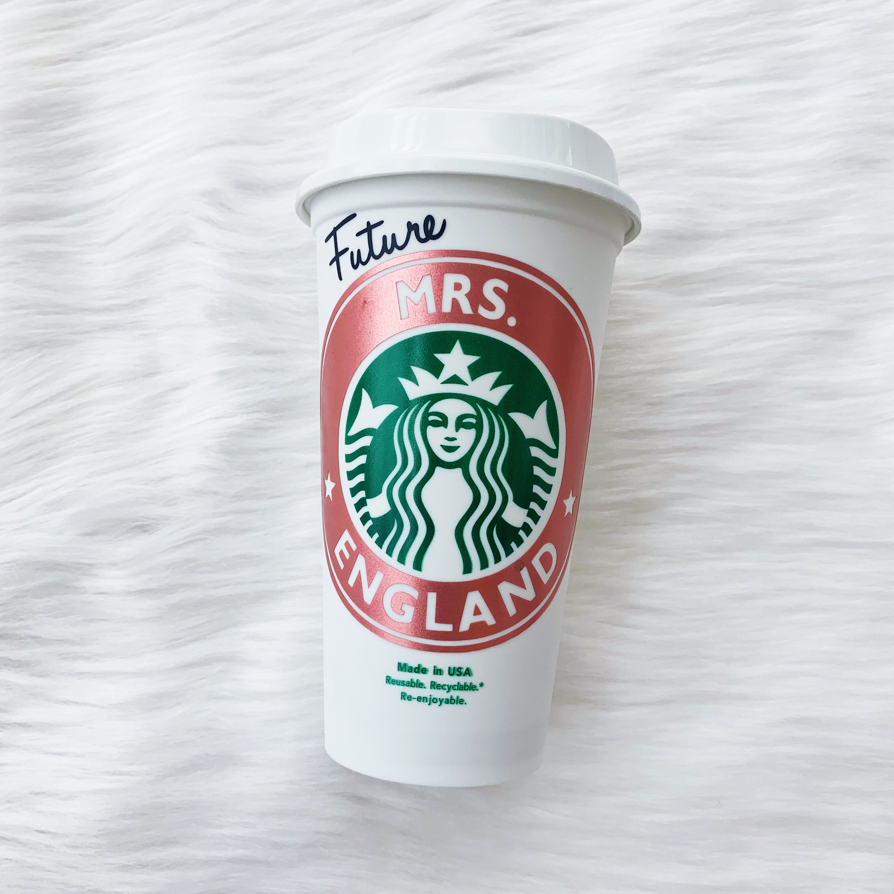Starbucks Engagement Gift for Bride Bride Cup Gift for Her Bride to Be Custom Personalized Starbucks Cup Bachelorette Party Cup