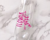 Flower Girl Glass Decal - DECAL ONLY