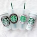 Checkered Custom Starbucks Cups, Grande Hot Cup or Venti Cold Cup Lauren Mackenzie, Personalized Mother's Day 