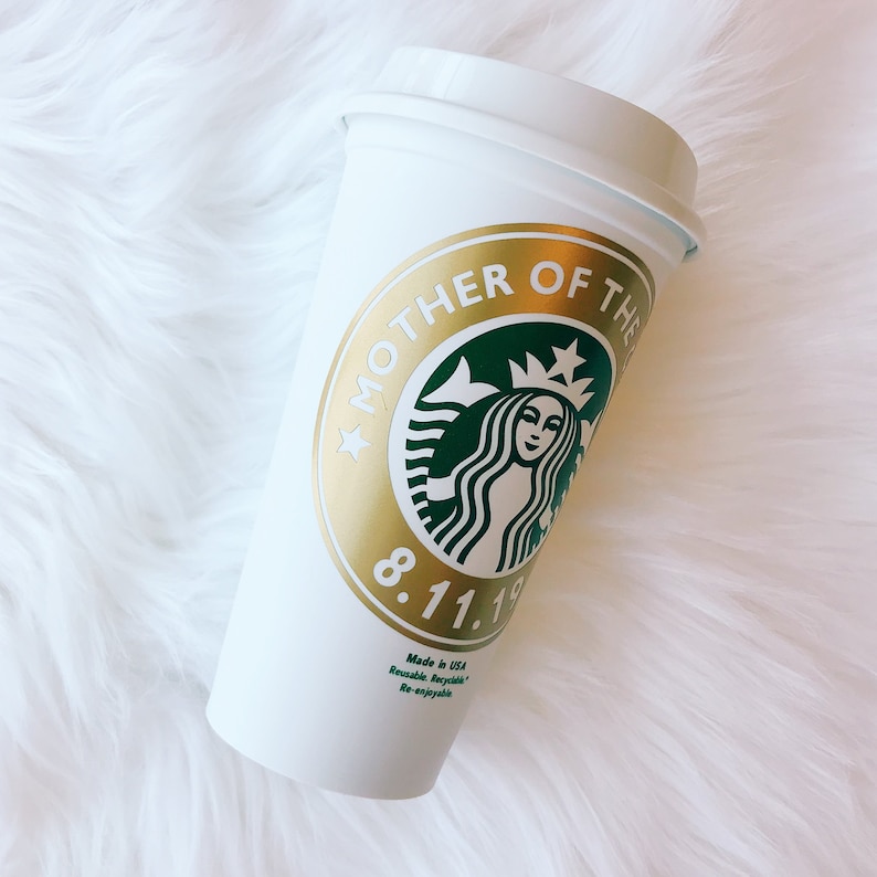 Mother of the Groom Starbucks Reusable Cup Personalized Starbucks Cup Lauren Mackenzie Personalized Mother/'s Day