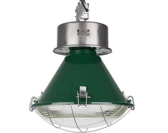 Bunkerlampe Industrielampe renoviert vintage retro bauhaus loft 