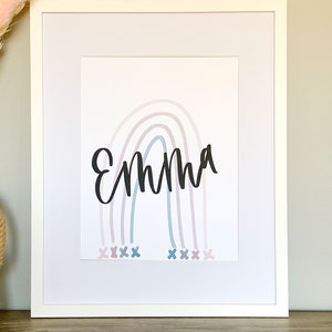 Art Print - Boho Rainbow includes personalization