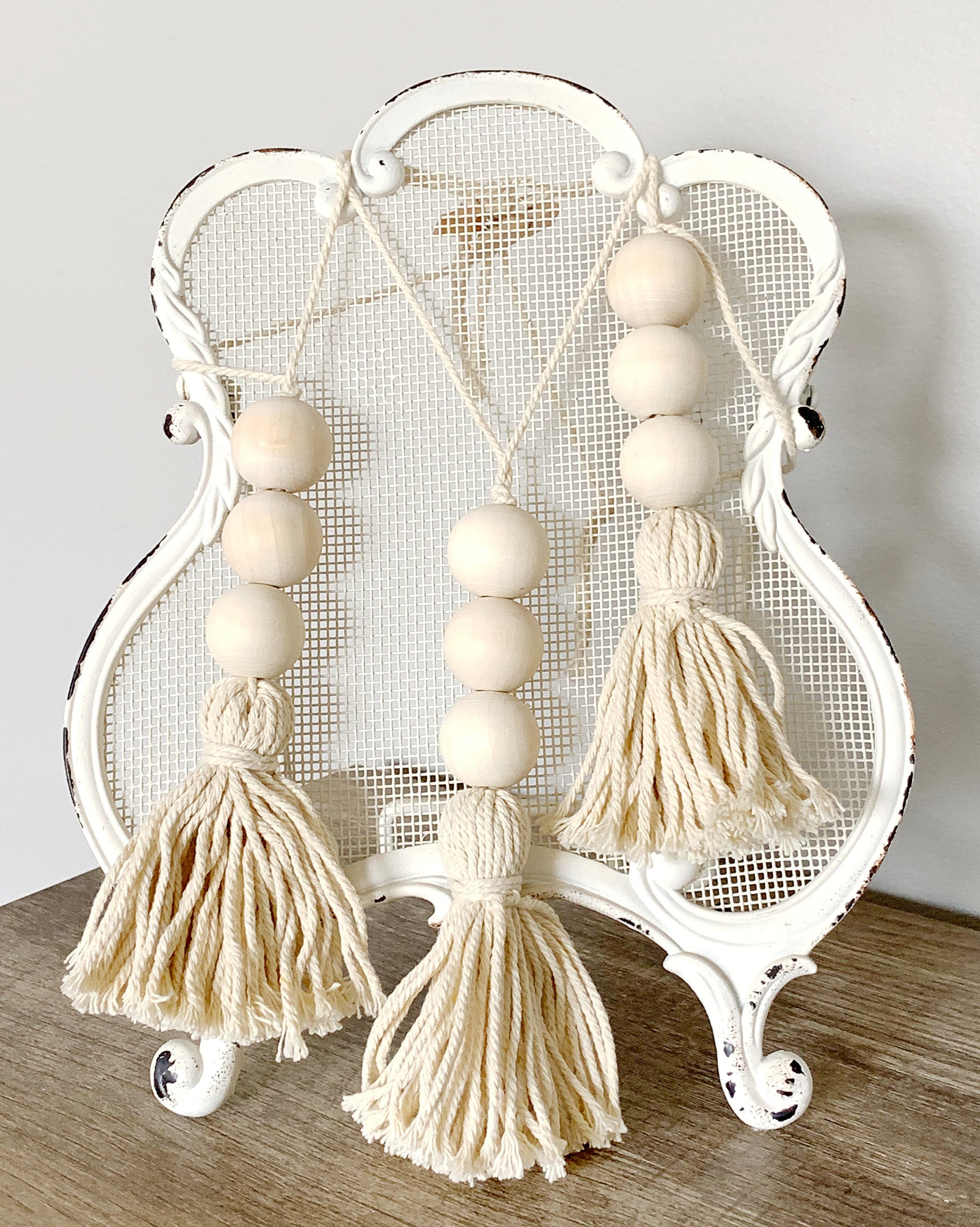 Beaded Tassel Boho Home Decor Etsy