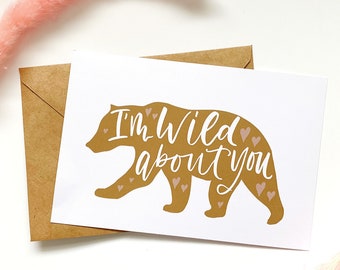 Greeting Card Boho Bear