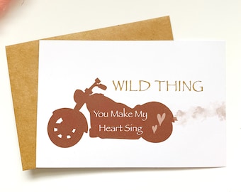Greeting Card Motorcycle