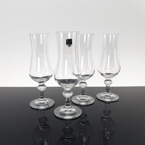 4 brandy glasses made of crystal by Veba Glass glasses Noble 70s grappa glasses crystal glasses beer glasses