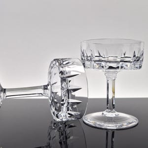 2 noble vintage liqueur glasses made of crystal / lead crystal festival glasses crystal glasses Nachtmann 70s Christmas