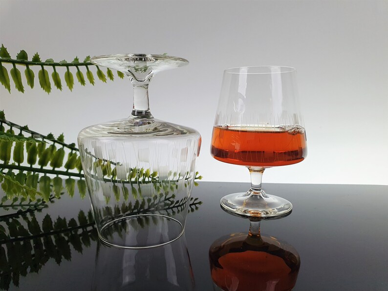 7 Vintage Bleikristall BRANDY GLÄSER / Cognacschwenker (Gebraucht) In