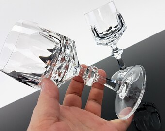 3 Verres à Vin Nachtmann Century – Cristal Au Plomb Coloré – Vintage Années 60/70 – 20 Cm