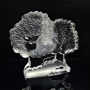 Large Soliflor Glass Vase Ice Glass 1970s Retro Shabby Mid Century Branch Vase Walther Glass