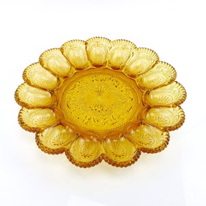 Vintage egg platter Glass egg platter Serving platter Easter