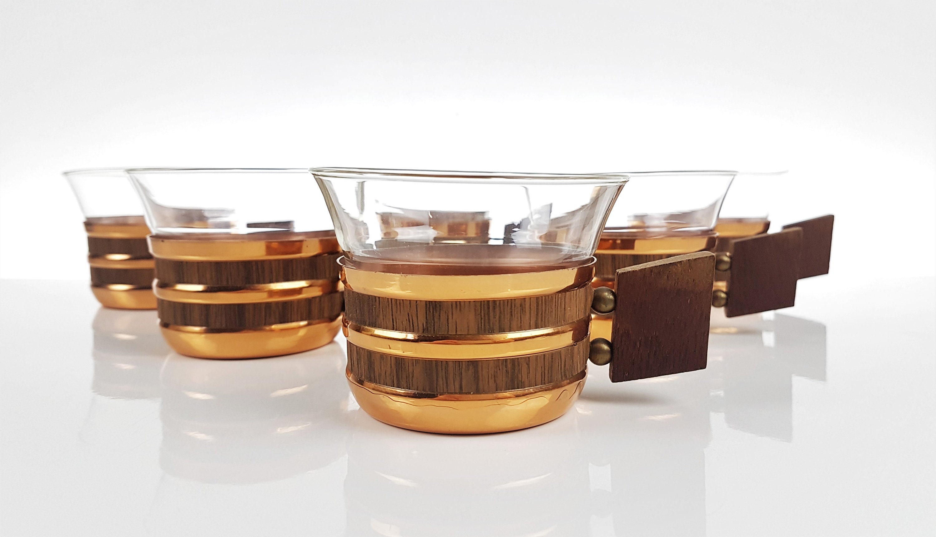 6 Vintage Tea Glasses / Tea Cups / Tea Service 50s / 60s Tea Etsy